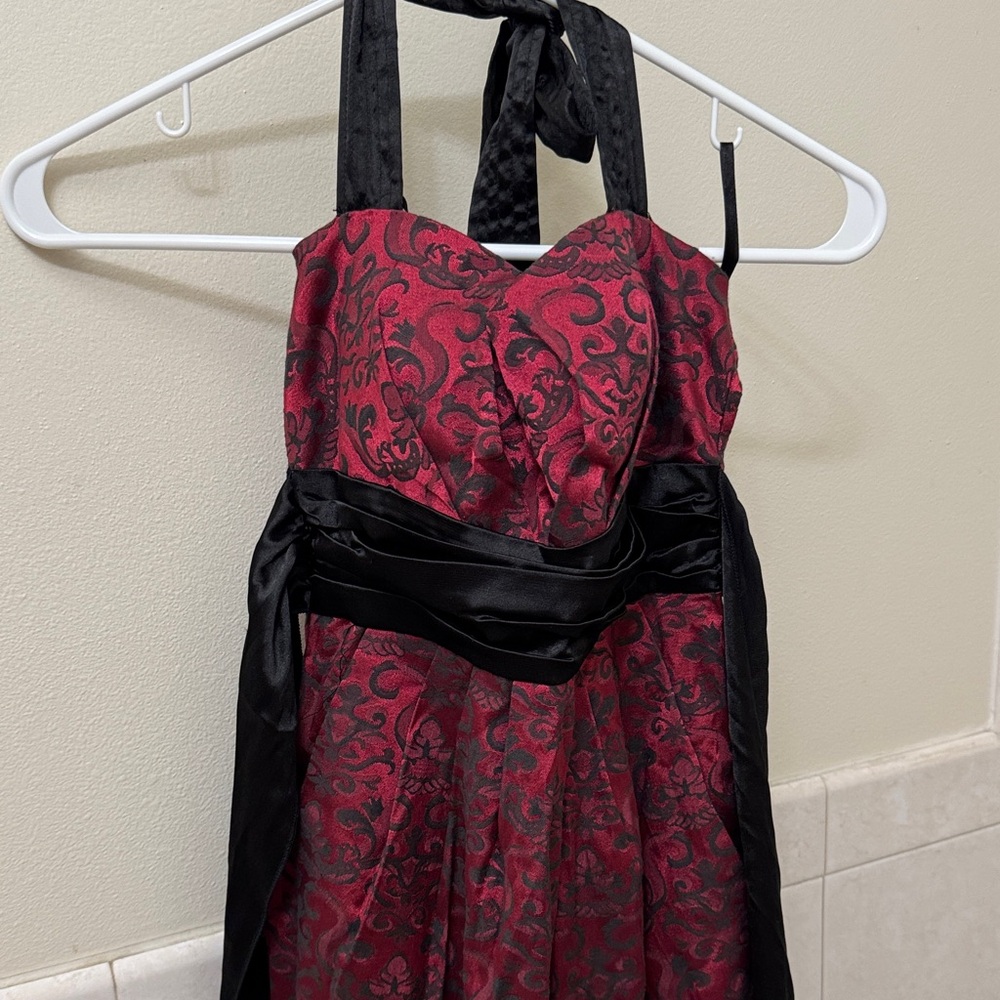 Charlotte Russe Red and Black Mini Dress